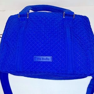 VERA BRADLEY Blue Quilted cross body mini duffel handbag | size: OS